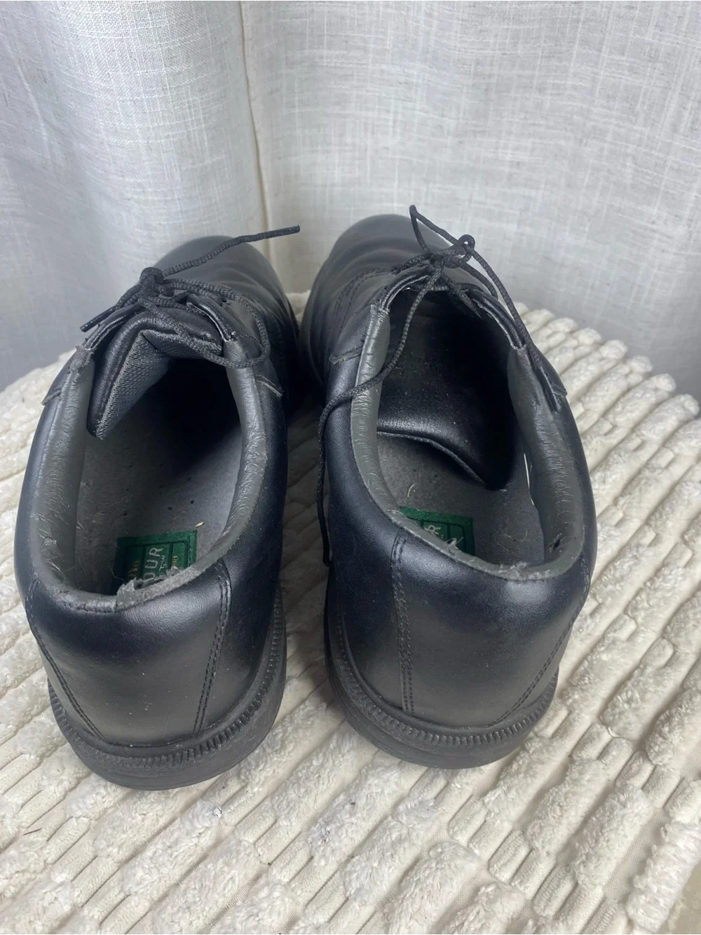 FootJoy Contour Series Black Leather Spikeless Golf Shoes Men's Size 10.5 M
